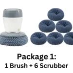 1 Brush + 4 Scrubber + Liquid 1Ps