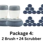 2 Brush + 8 Scrubber + Liquid 1Ps